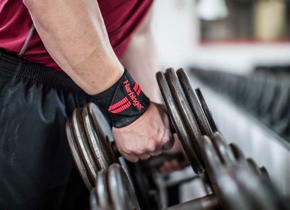 Red Line Wrist Wraps barbell